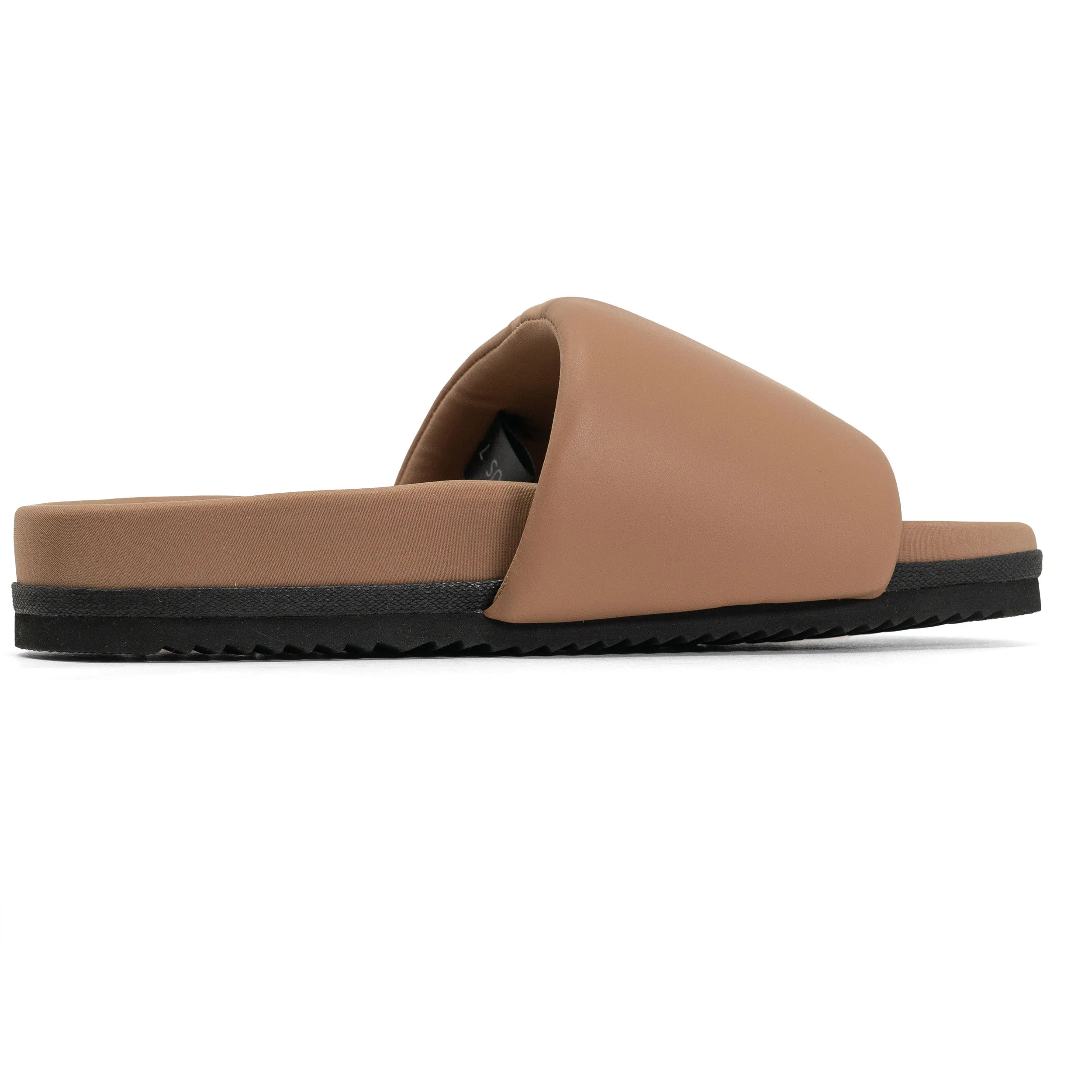 ROAM STRIPE SLIDER BEIGE & NUDE VEGAN LEATHER