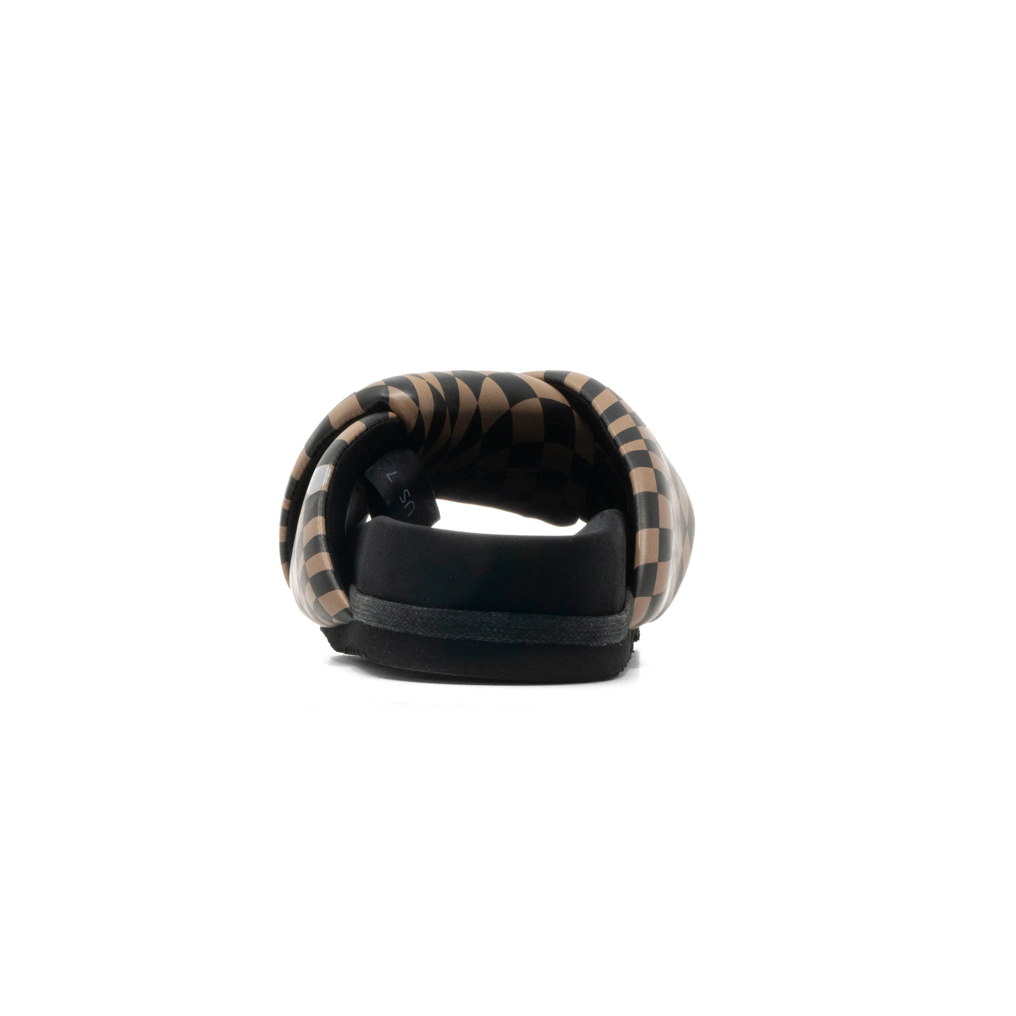 ROAM WAVY CHECK FOLDY BLACK & BEIGE VEGAN LEATHER