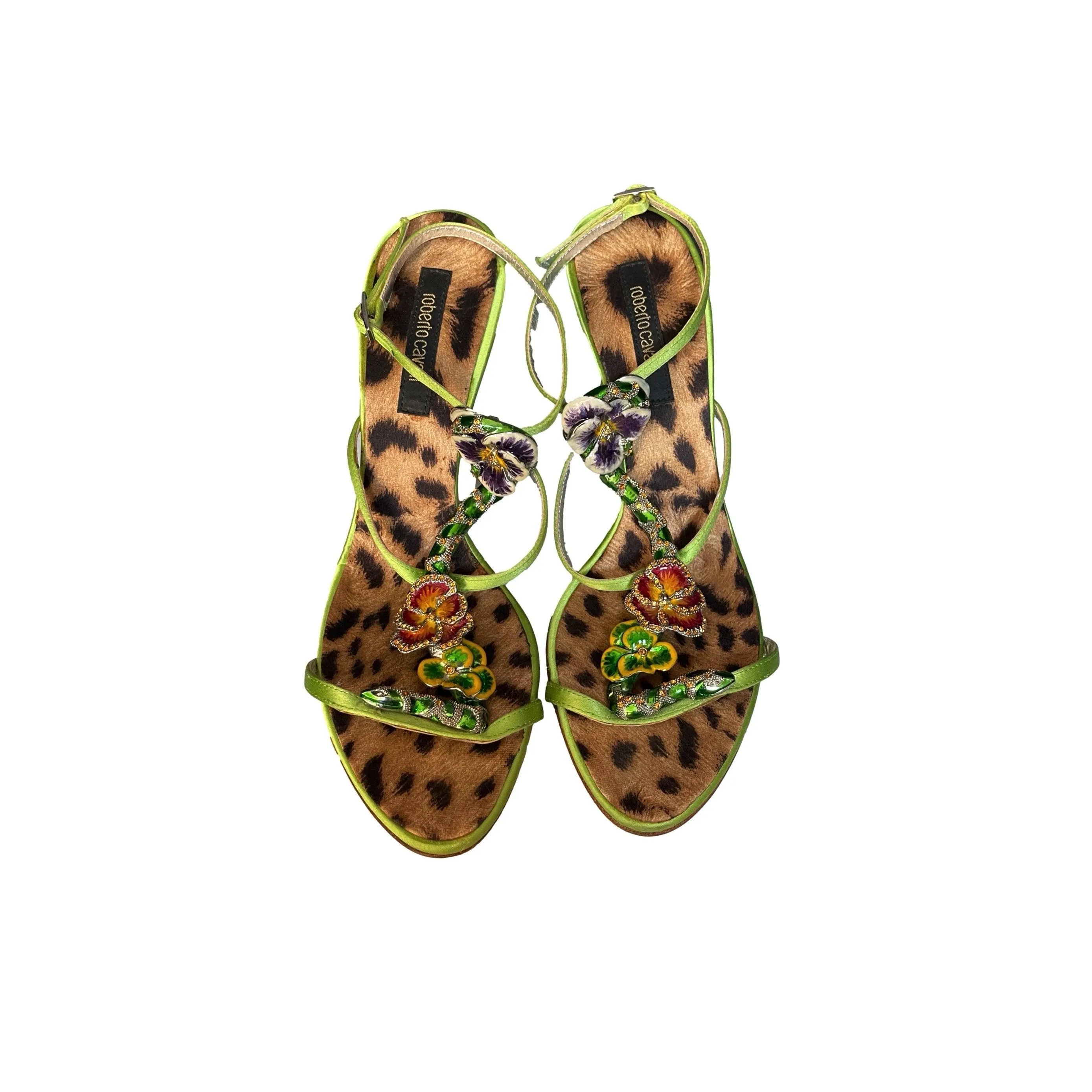 Roberto Cavalli Print Heels