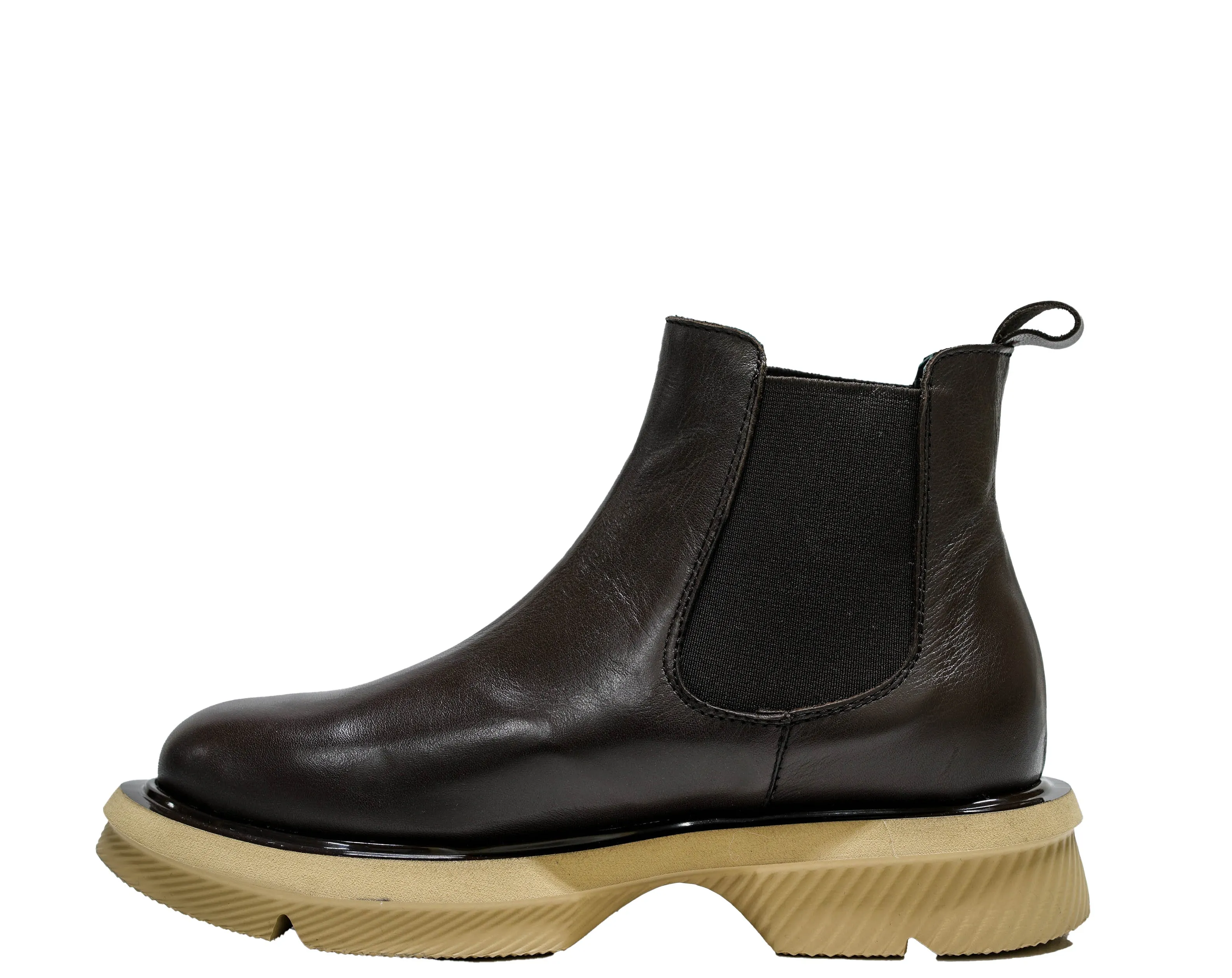 Roberto Serpentini Women's Leather Dark Brown Boots Beatles 30% off