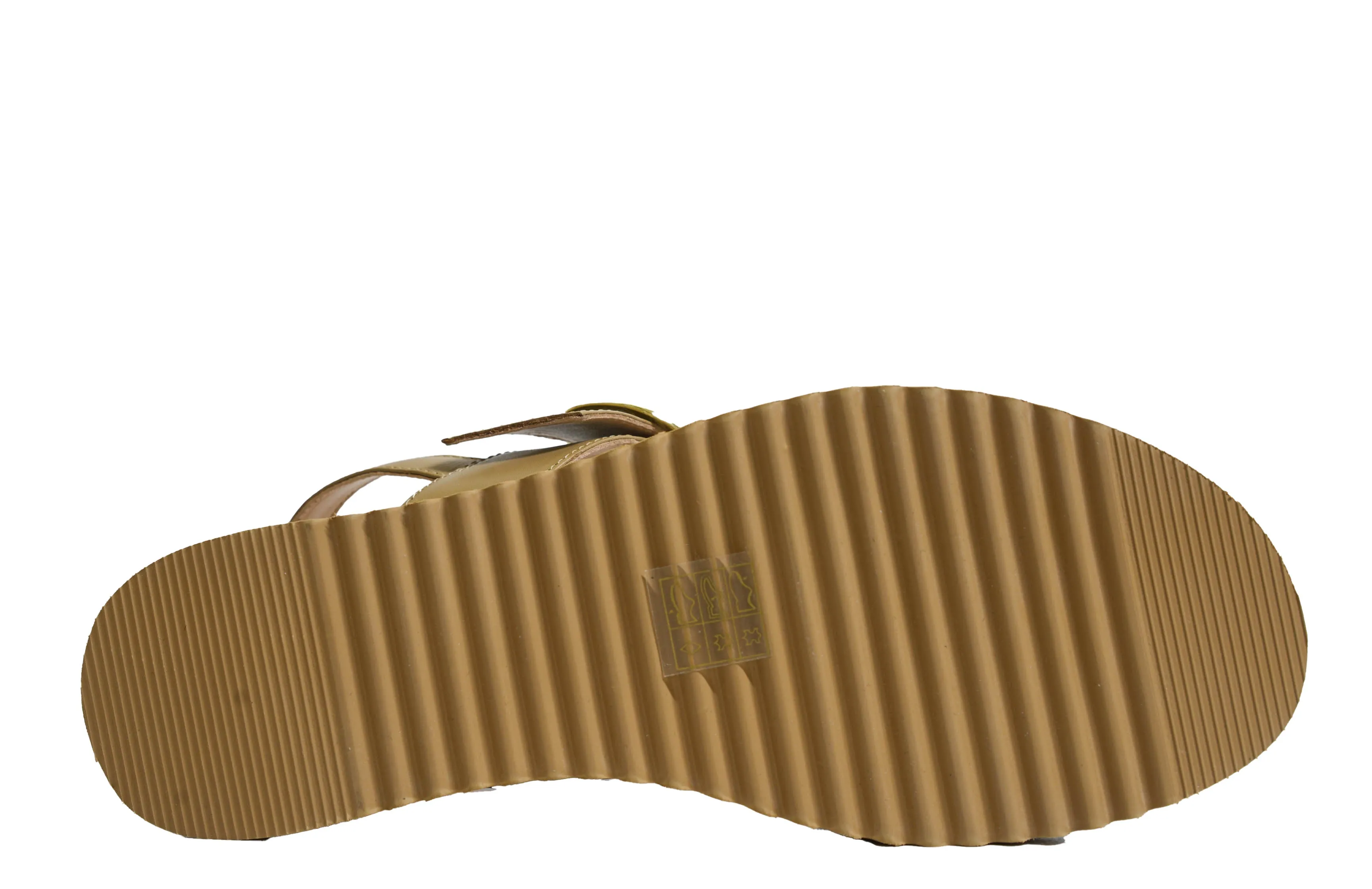 Roberto Serpentini Women's Tan Stripe Sandal 5126 30% OFF