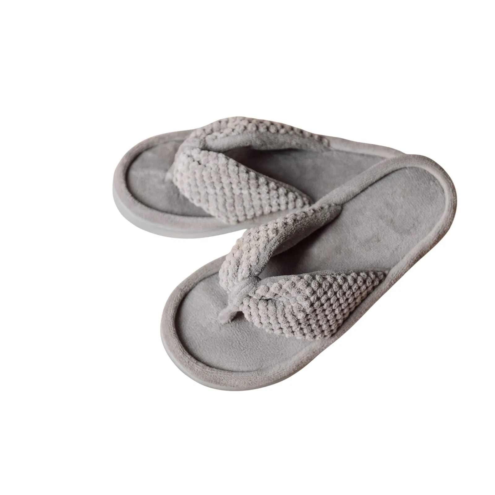 Rockdove Women's Cozy Memory Foam Flip Flop Slipper 167bcd39917015 Gray L (9-10)