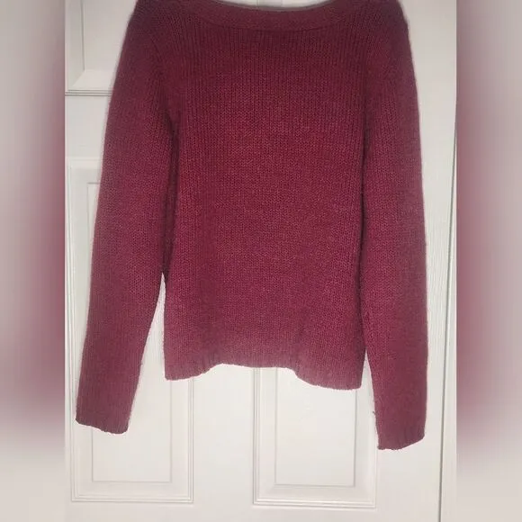 Royal Robbins XL Burgundy Knit Lgslv DecoratedNeck WOOLALPACABlend Women Sweater
