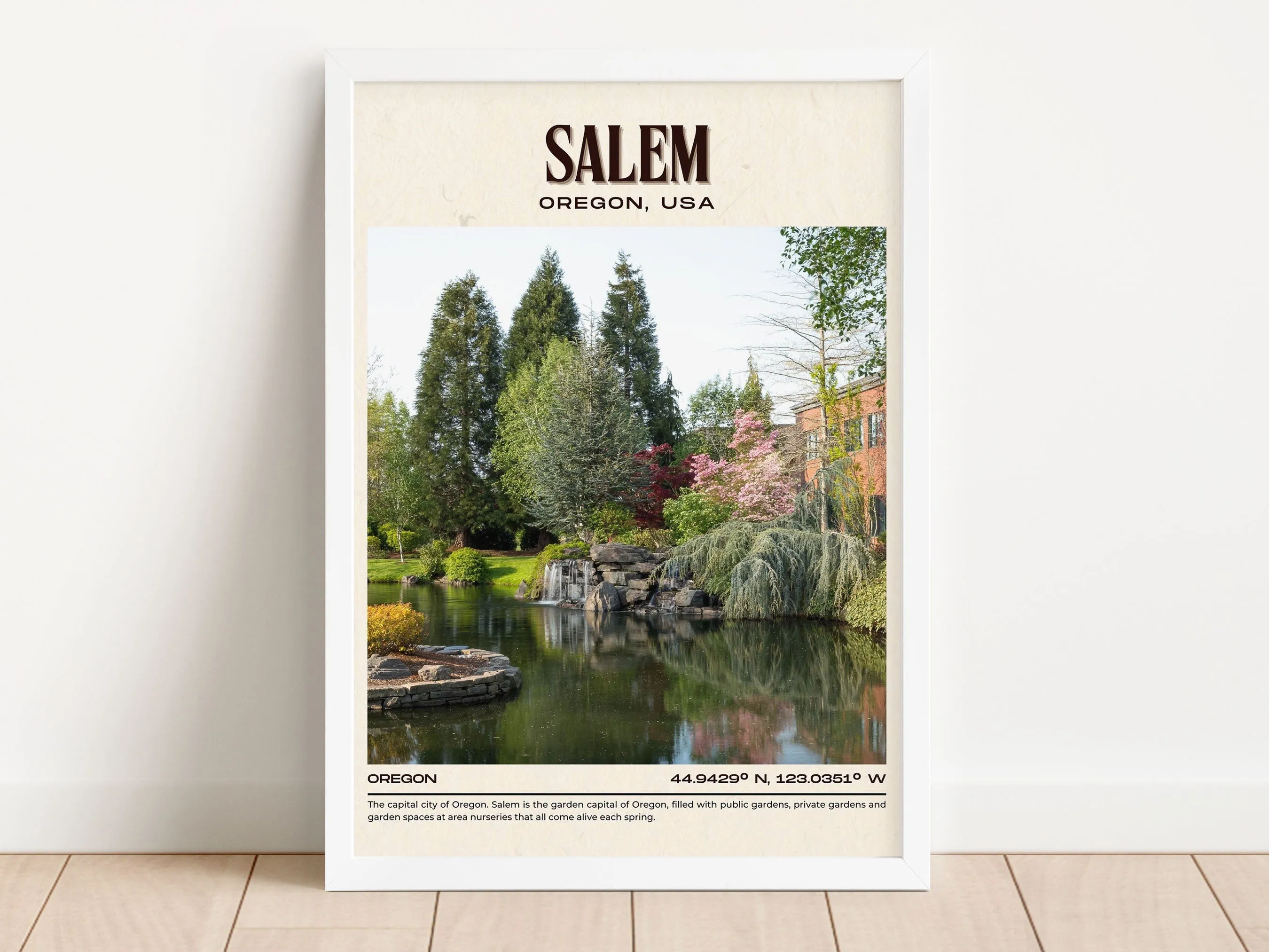 Salem Vintage Wall Art, Oregan, USA