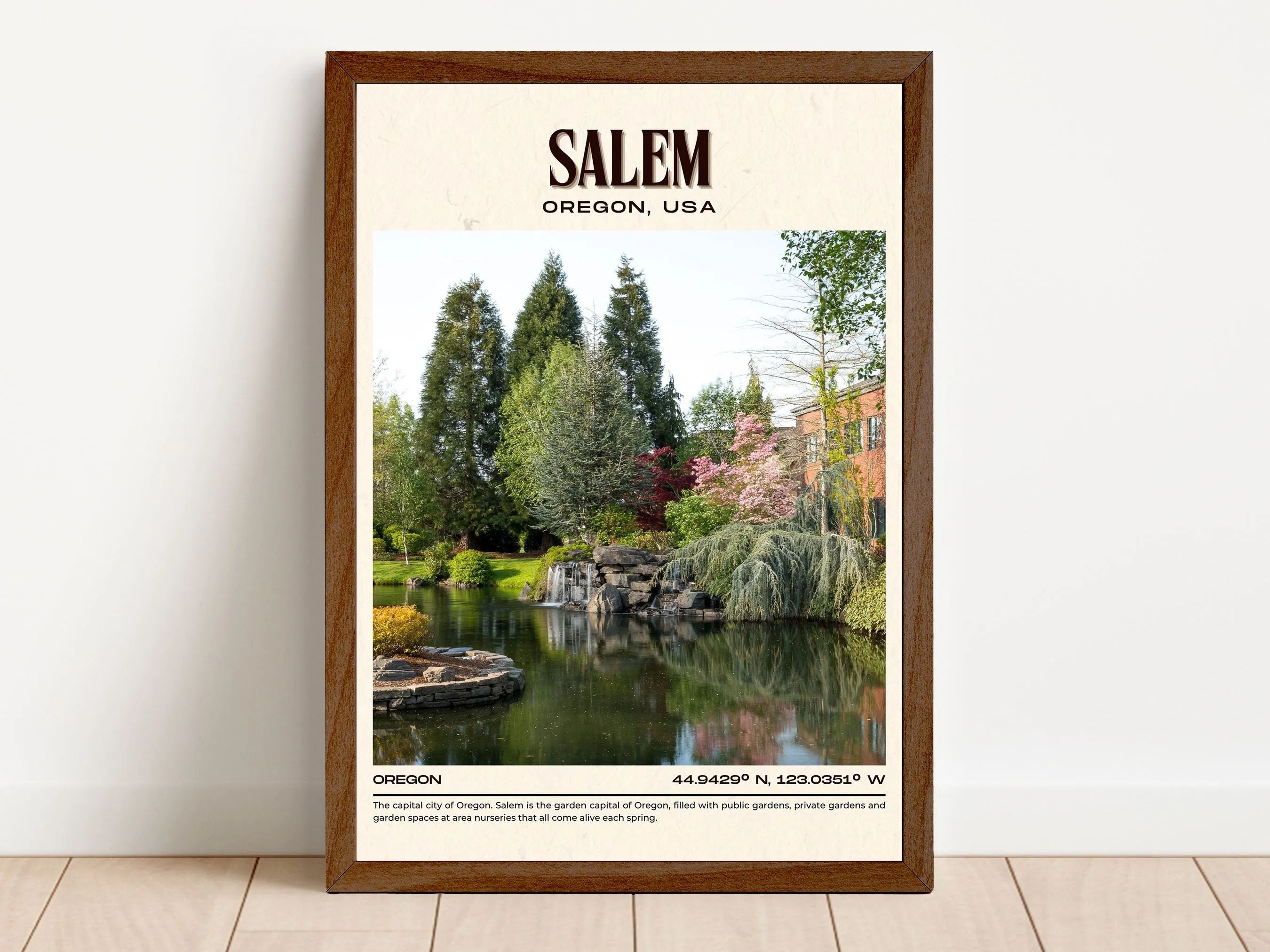 Salem Vintage Wall Art, Oregan, USA
