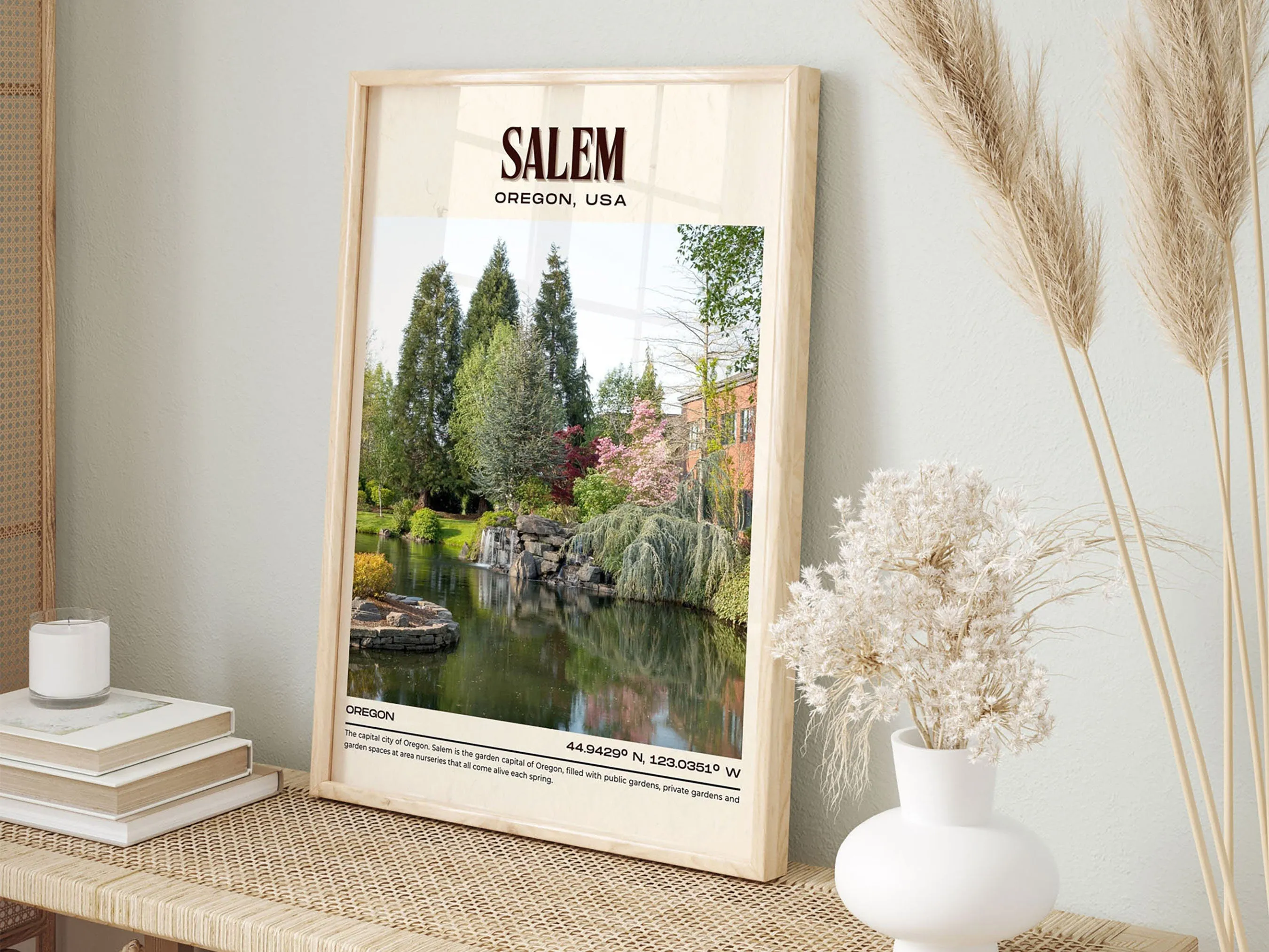 Salem Vintage Wall Art, Oregan, USA