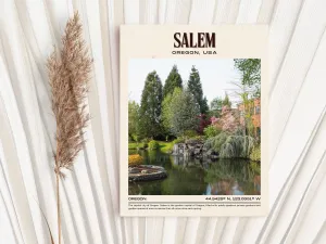 Salem Vintage Wall Art, Oregan, USA
