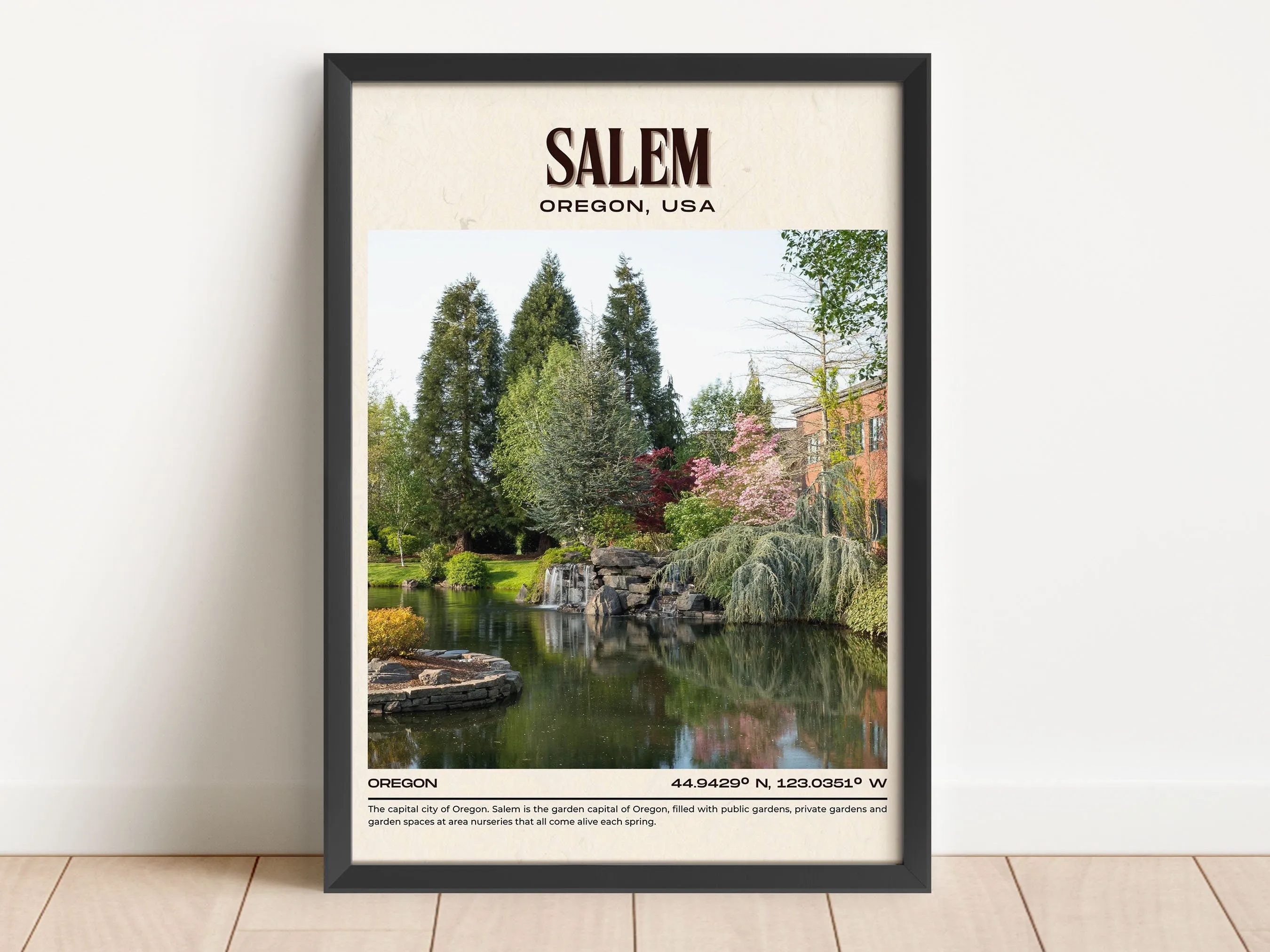 Salem Vintage Wall Art, Oregan, USA