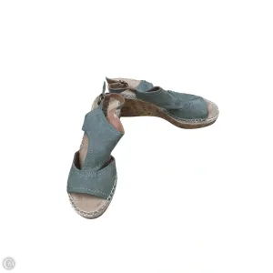 Sandals Heels Wedge By Style And Company In Green, Size: 7.5