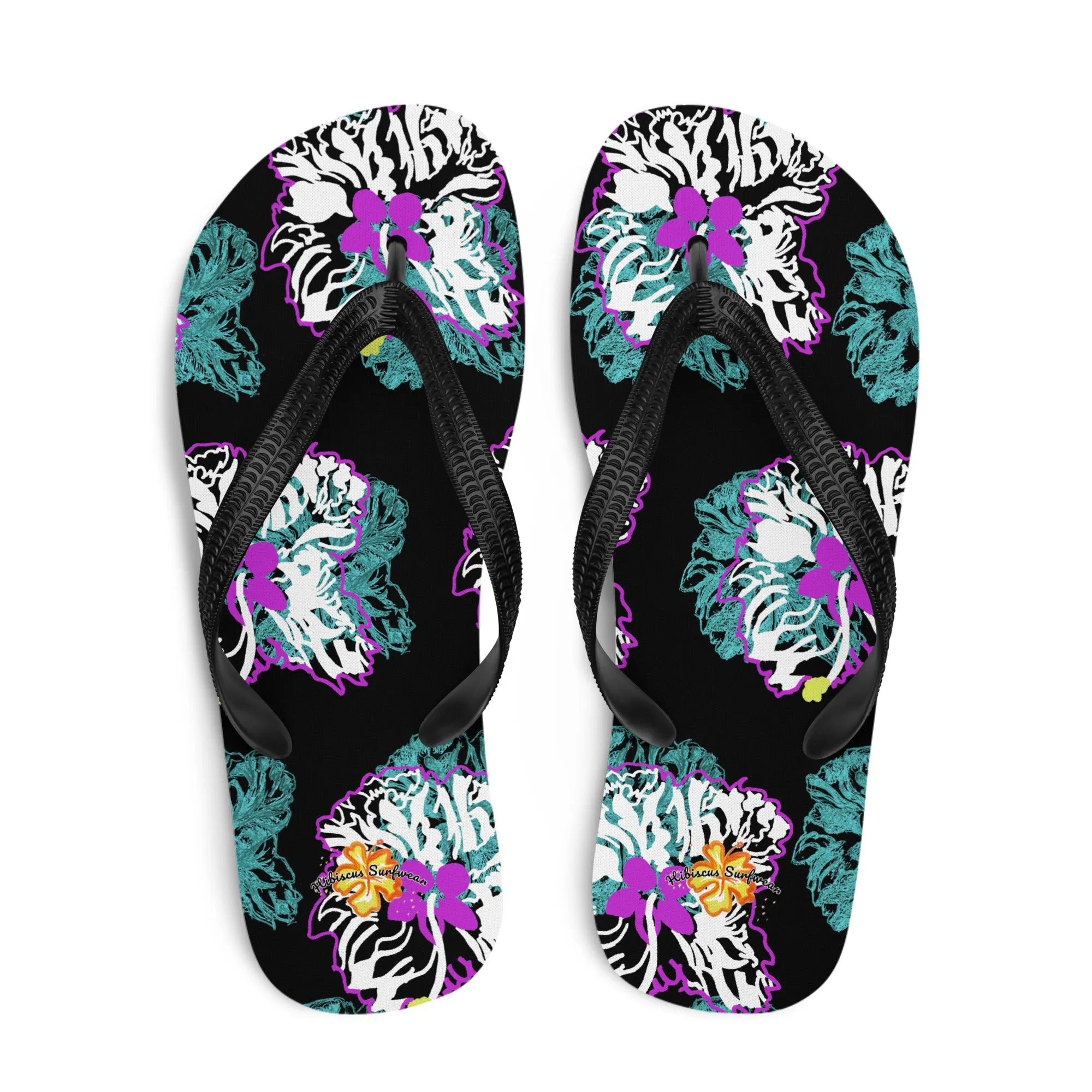 Santa Teresa black - Hibiscus Surfwear - Ethical Womens Flip-Flops
