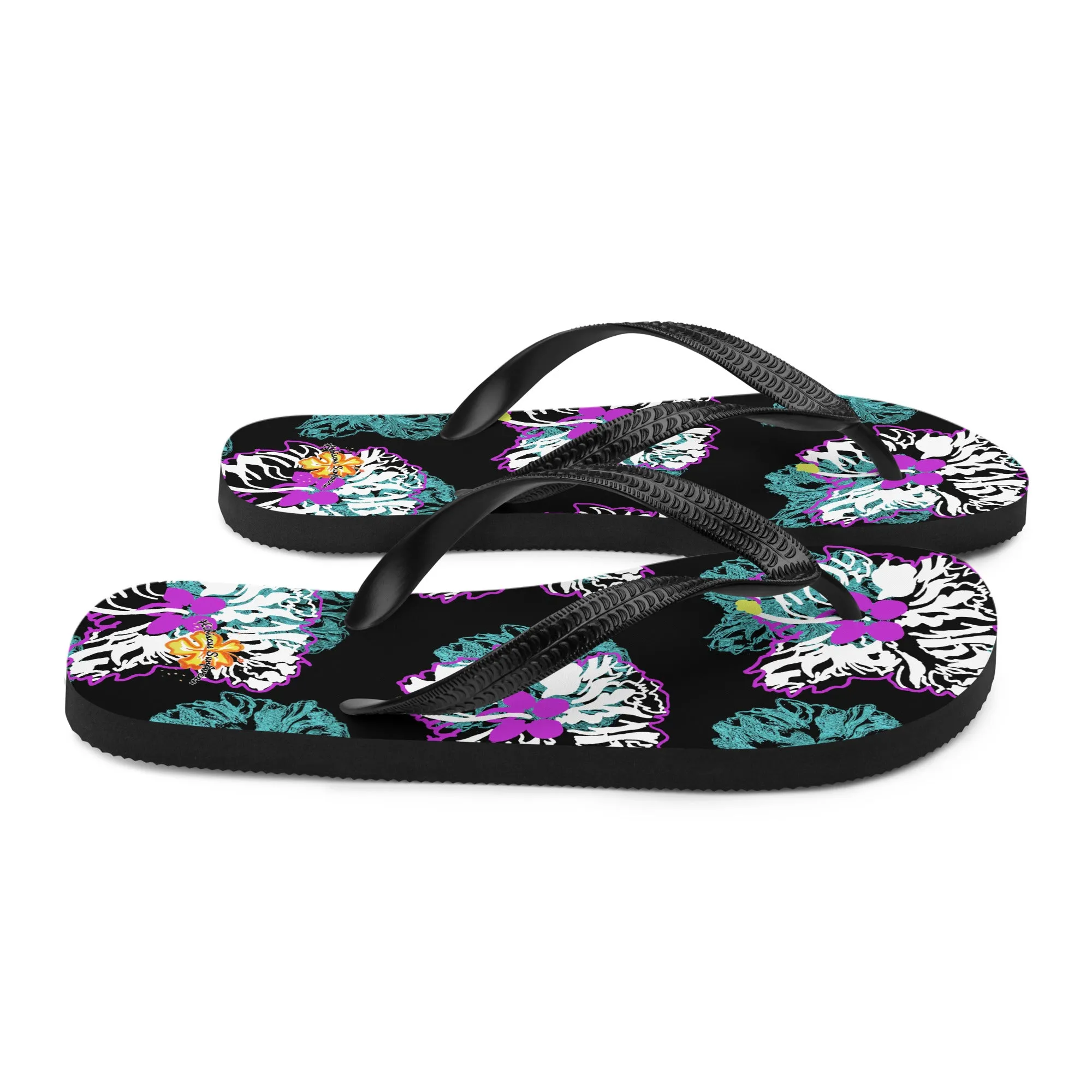 Santa Teresa black - Hibiscus Surfwear - Ethical Womens Flip-Flops