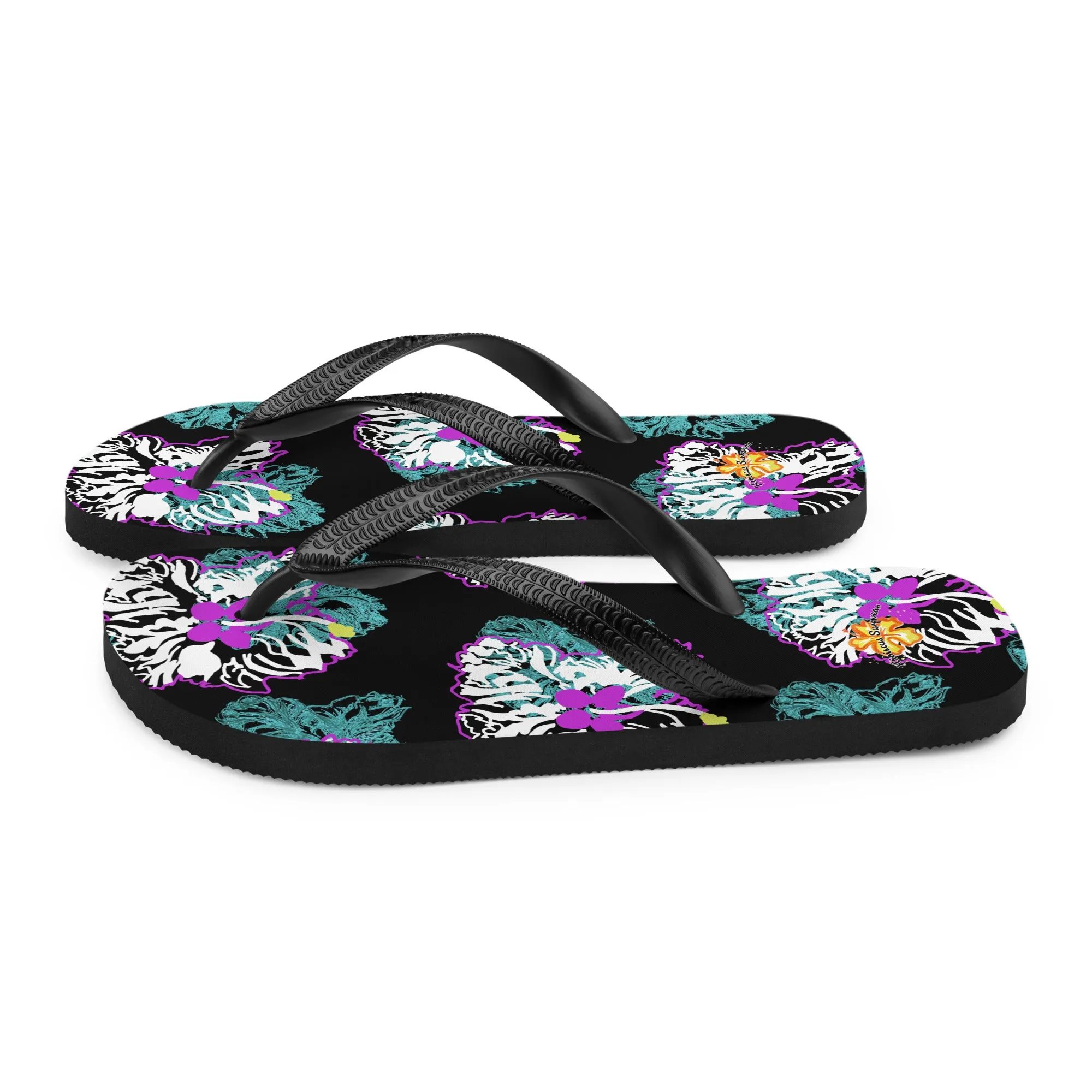 Santa Teresa black - Hibiscus Surfwear - Ethical Womens Flip-Flops