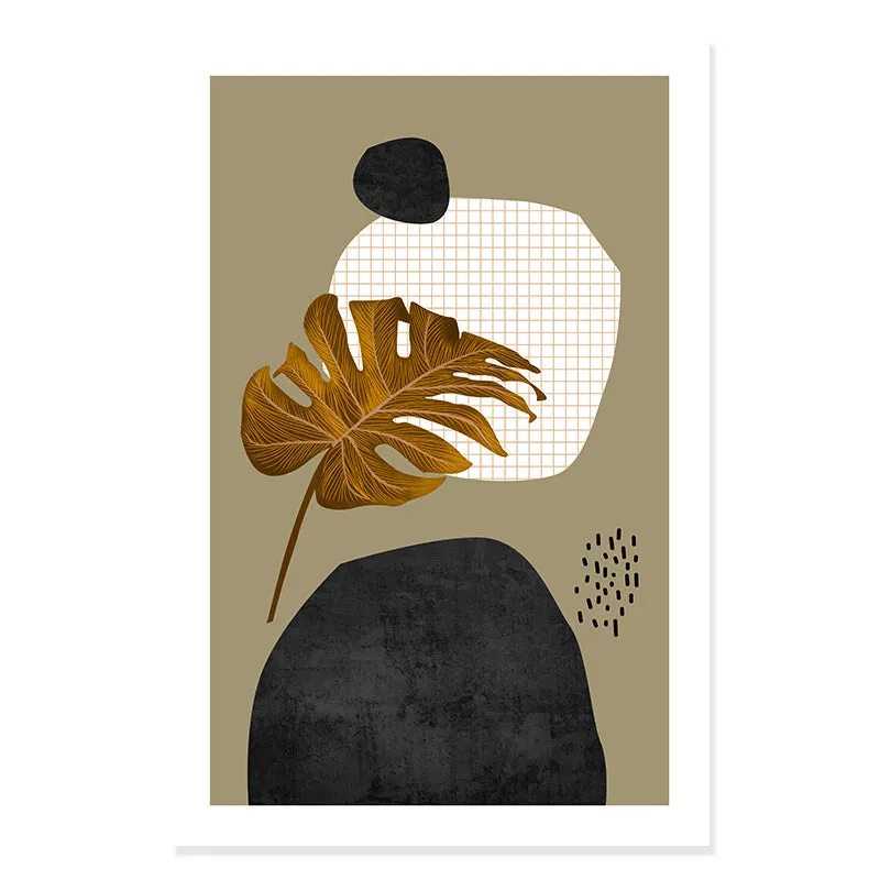 Scandinavia Abstract Geometric Canvas