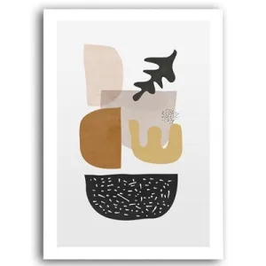 Scandinavia Abstract Geometric Canvas