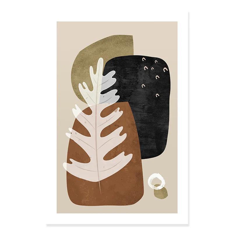 Scandinavia Abstract Geometric Canvas
