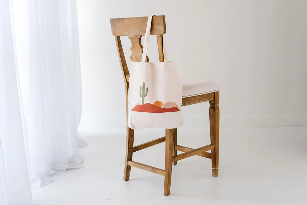 Sedona Landscape Linen Tote Bag, College Student Gift, Mother's Day Gift, Christmas Gift