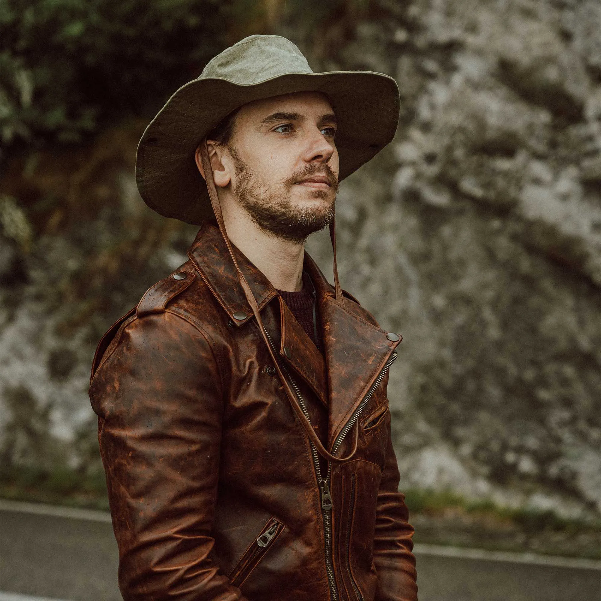 【Shangri-La Heritage】上蠟帆布狩獵帽／14.7oz ／“Safari” Waxed Canvas Hat