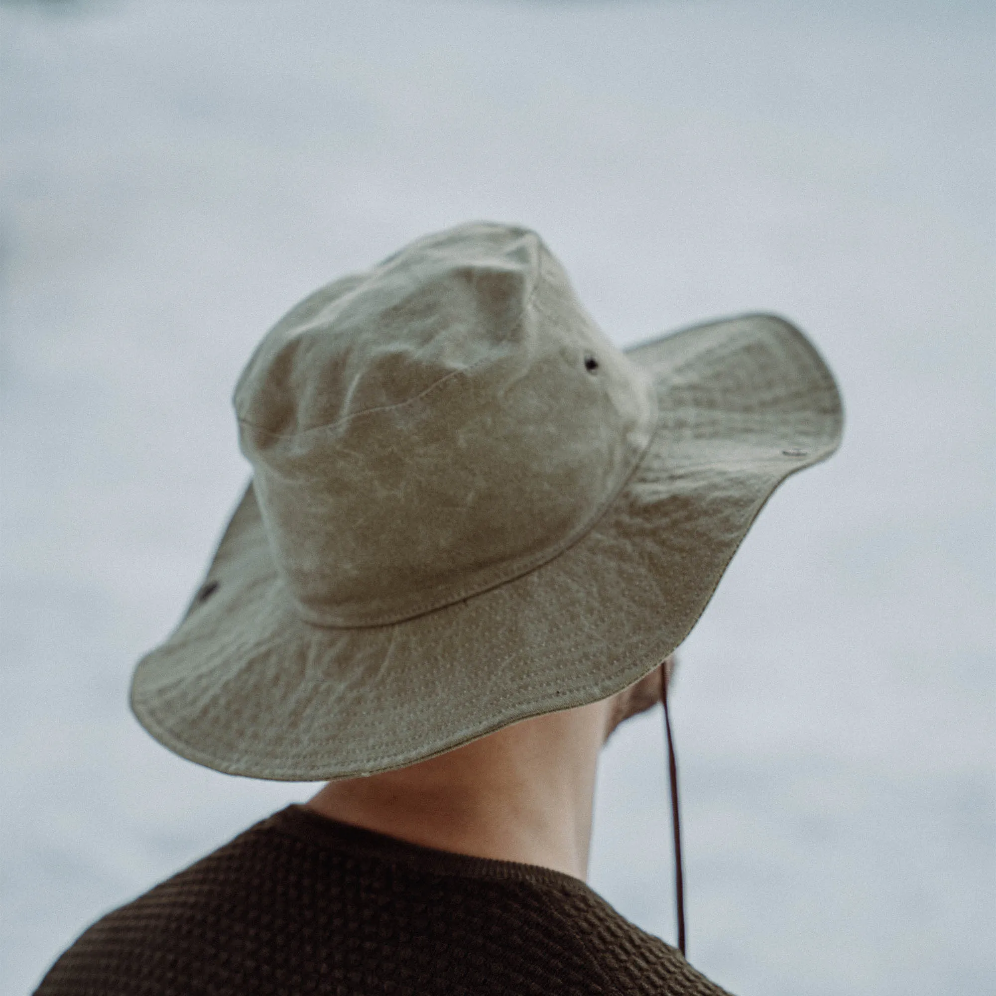 【Shangri-La Heritage】上蠟帆布狩獵帽／14.7oz ／“Safari” Waxed Canvas Hat