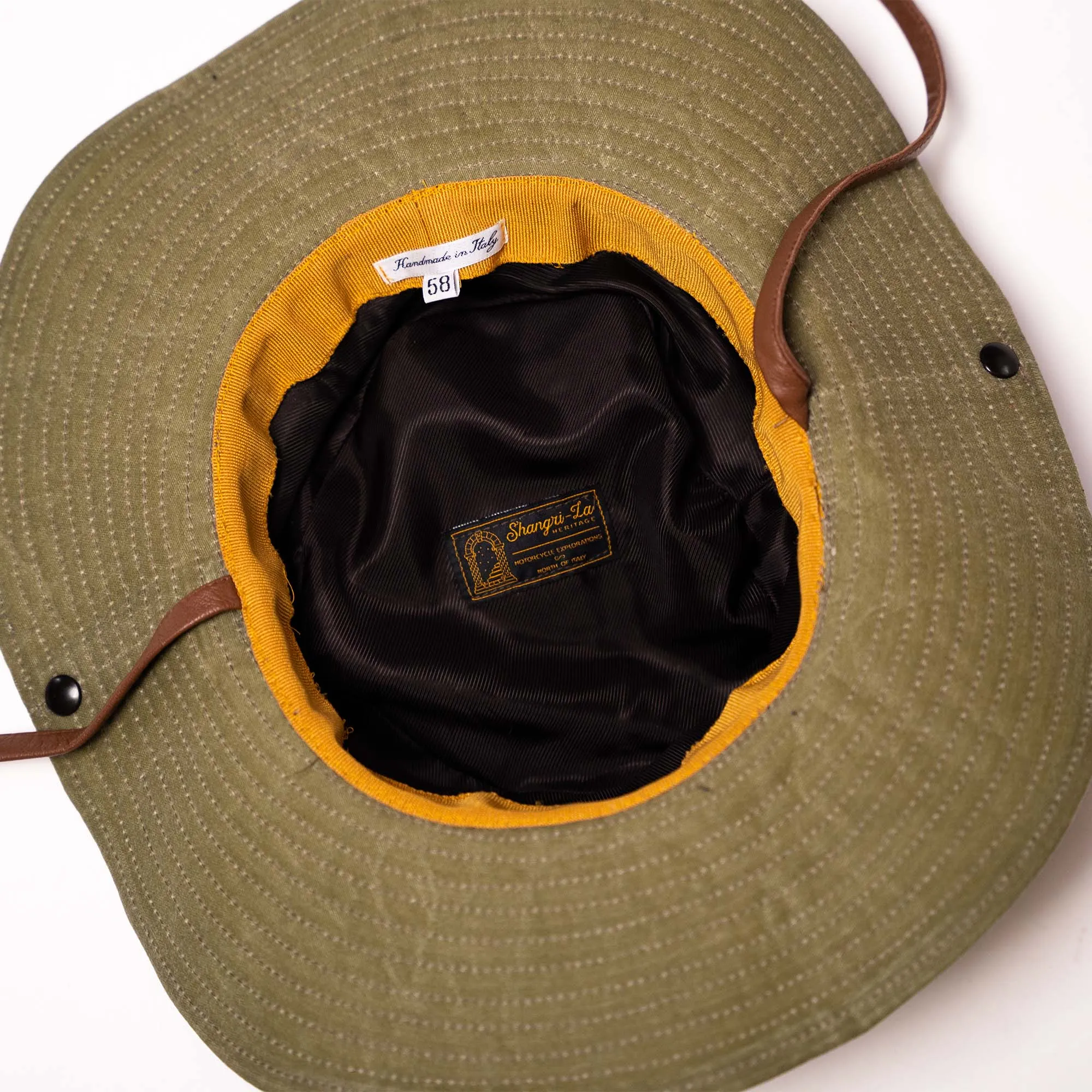 【Shangri-La Heritage】上蠟帆布狩獵帽／14.7oz ／“Safari” Waxed Canvas Hat