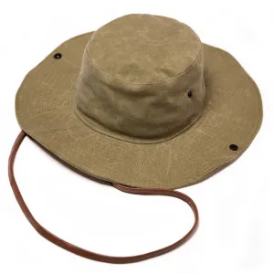 【Shangri-La Heritage】上蠟帆布狩獵帽／14.7oz ／“Safari” Waxed Canvas Hat