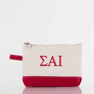 Sigma Alpha Iota Canvas Cosmetic Bag