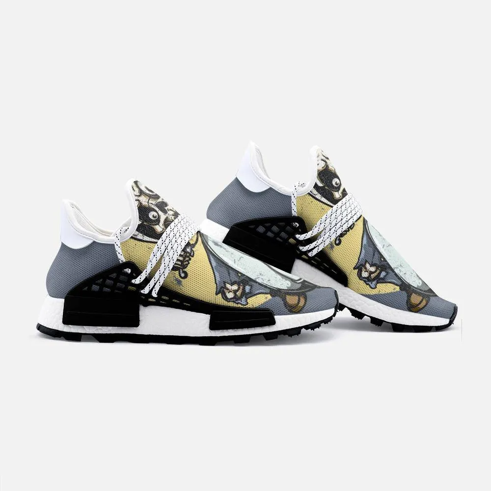 skeleton riding motorbike Unisex Lightweight Custom shoes