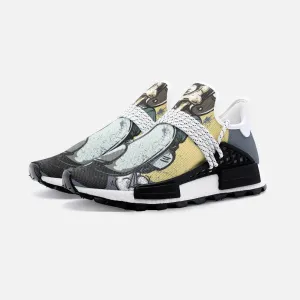 skeleton riding motorbike Unisex Lightweight Custom shoes