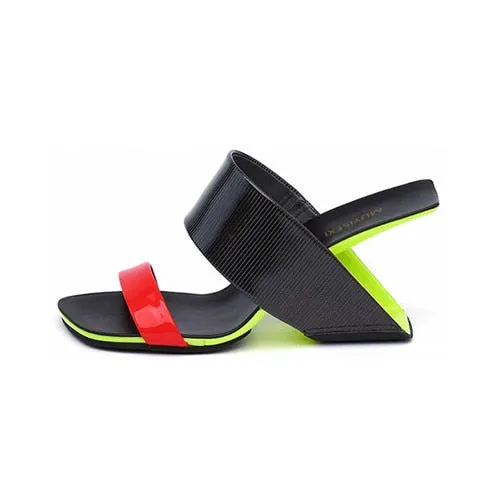 Slippers Women Summer Strange High Heels Mixed Colors Wedges Shoes for Women Comfortable Women's Shoes plus size