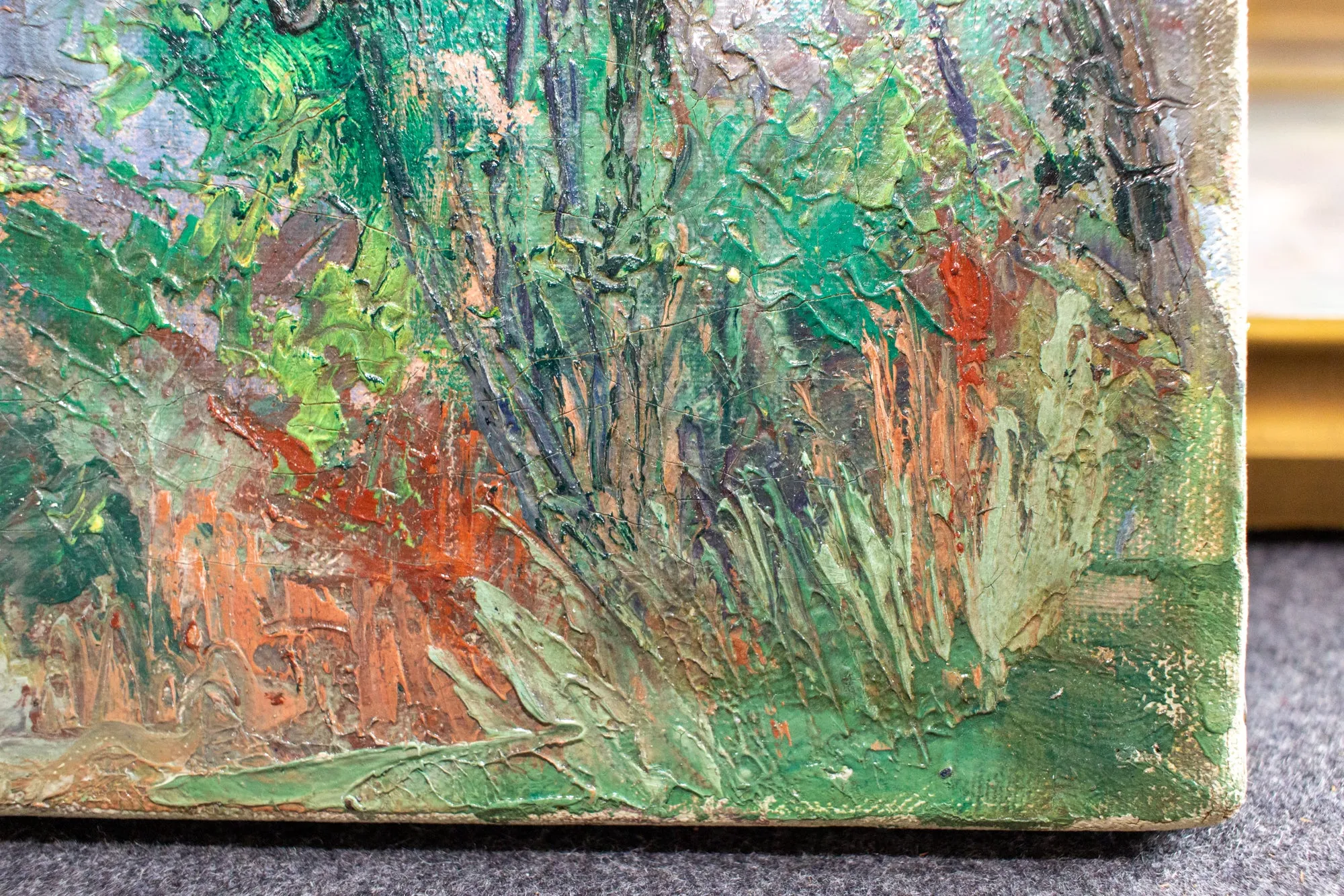 Small Early French Painting | Unframed 21x12