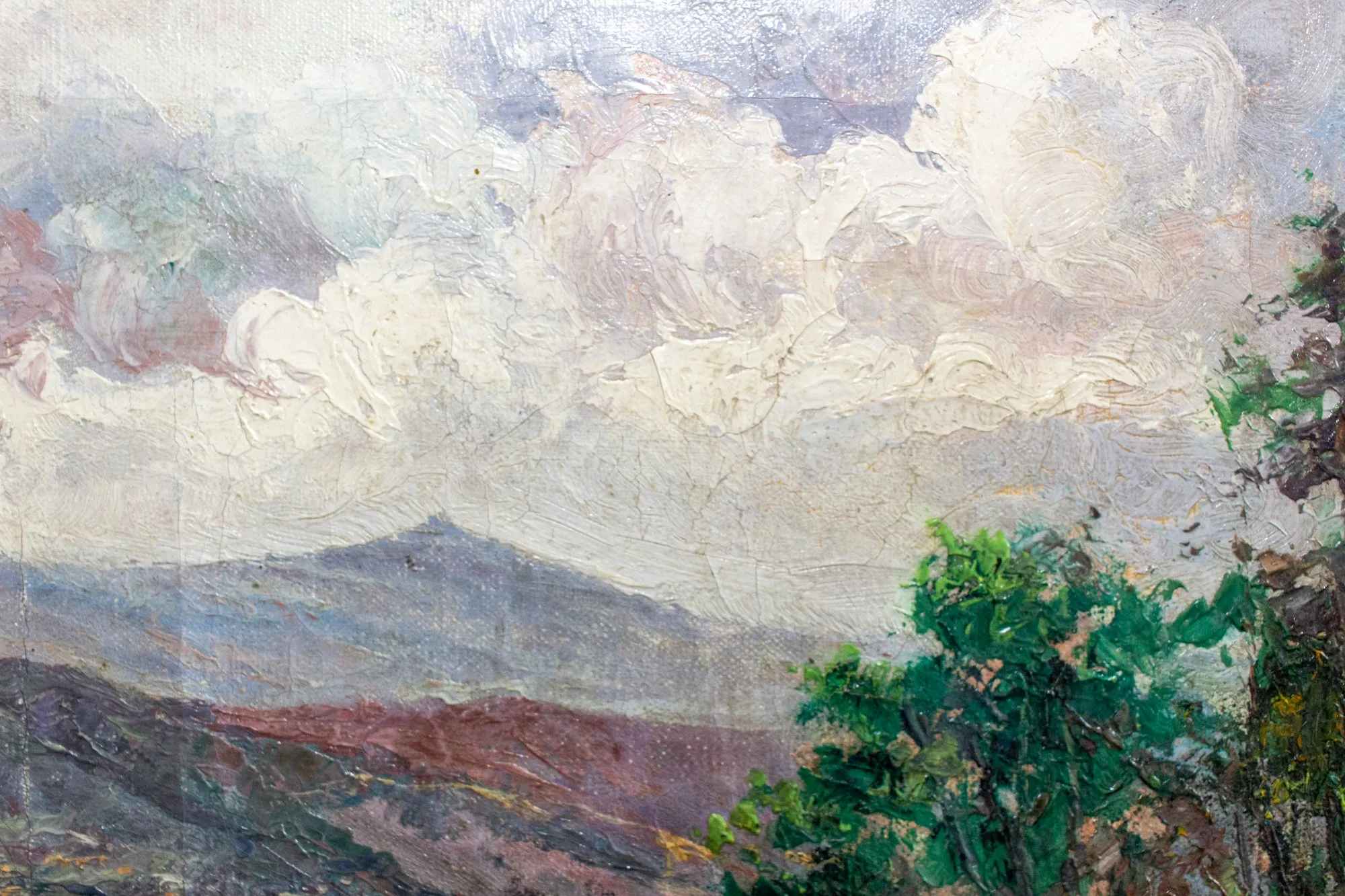Small Early French Painting | Unframed 21x12
