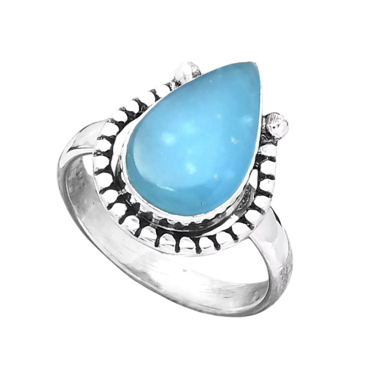 Smithsonite Solid 925 Sterling Silver Ring 8