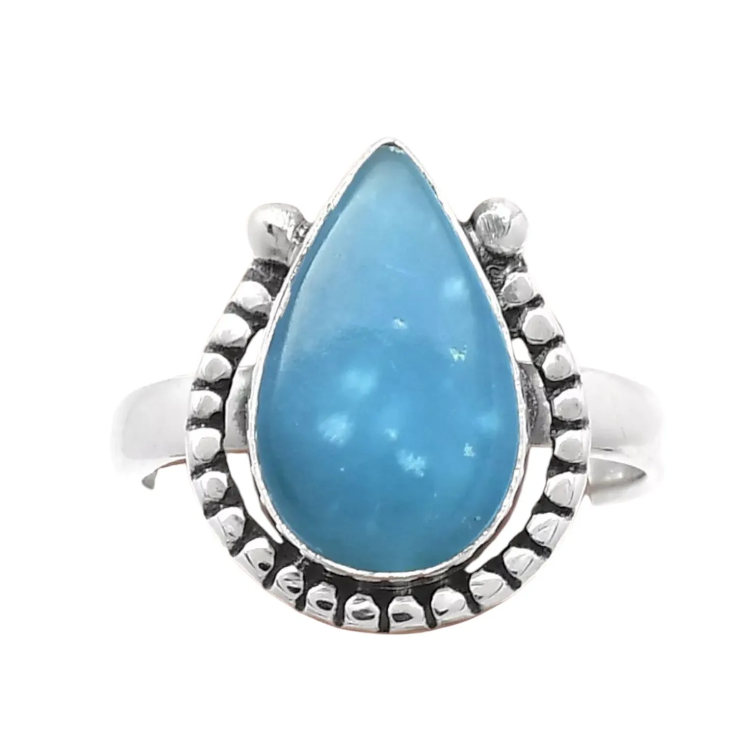 Smithsonite Solid 925 Sterling Silver Ring 8