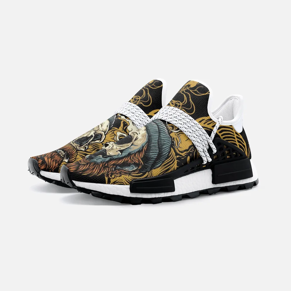 Smoking Skull sailor Unisex Lightweight Custom shoes