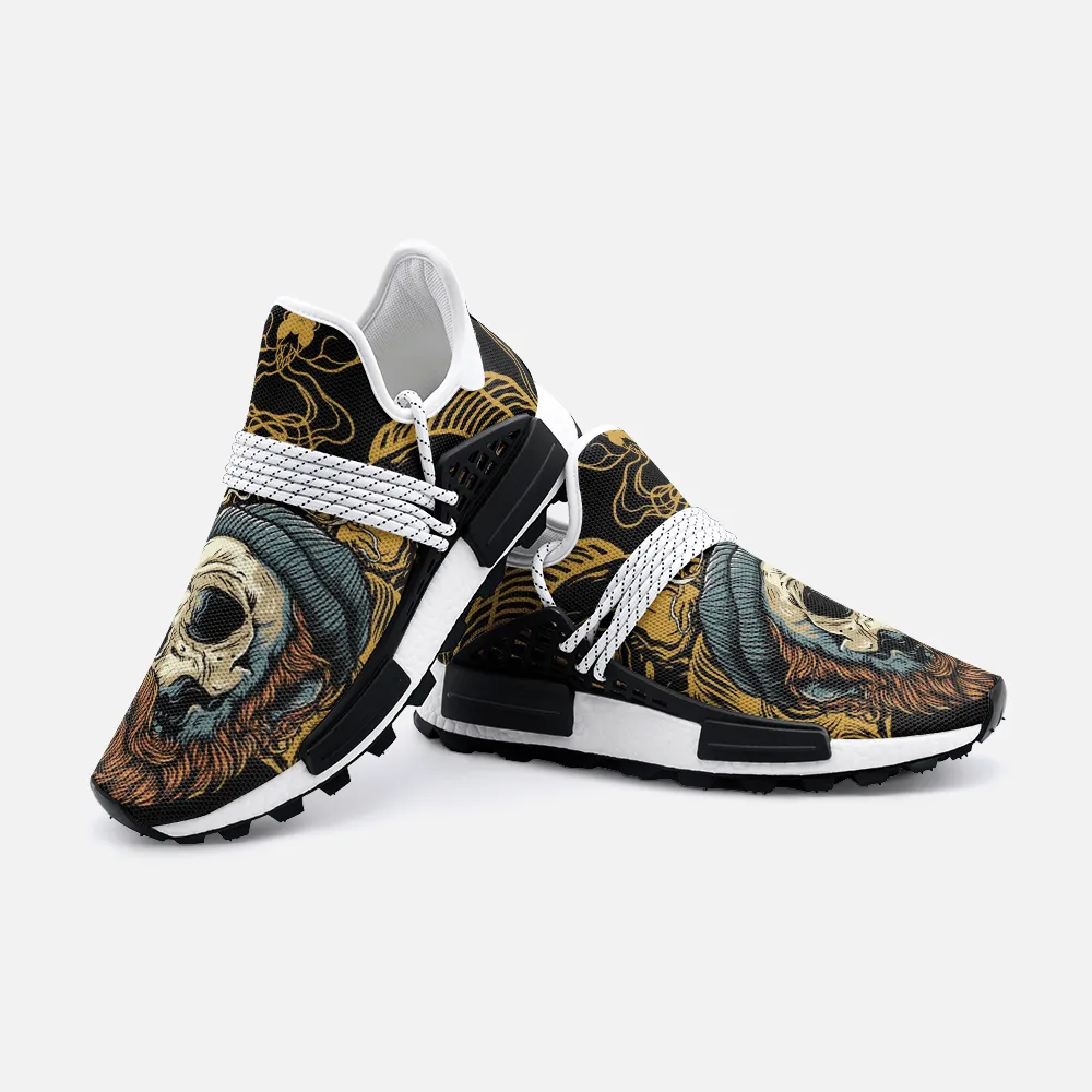 Smoking Skull sailor Unisex Lightweight Custom shoes