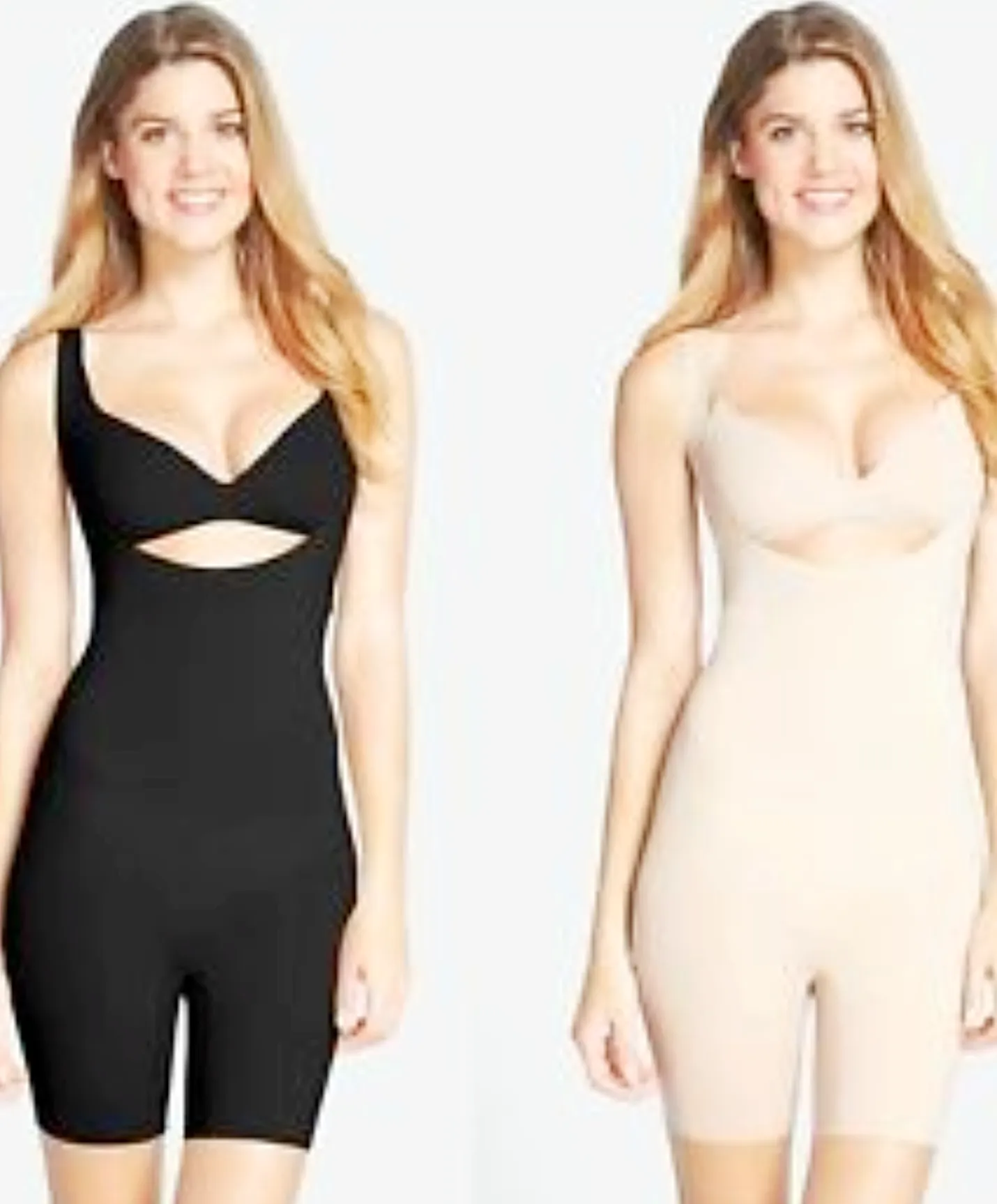 Spanx Open Bust Midthigh Body Suit