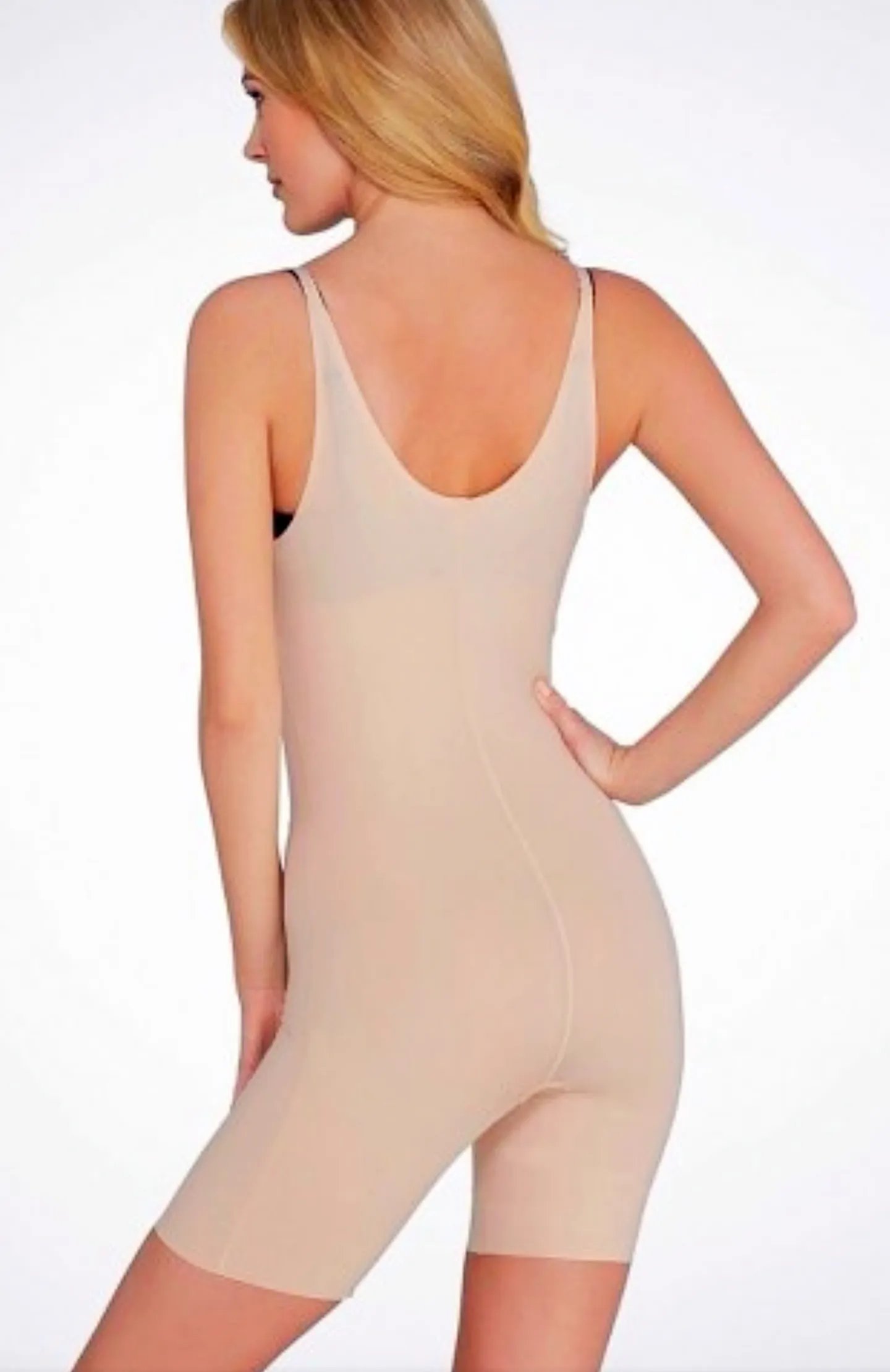 Spanx Open Bust Midthigh Body Suit