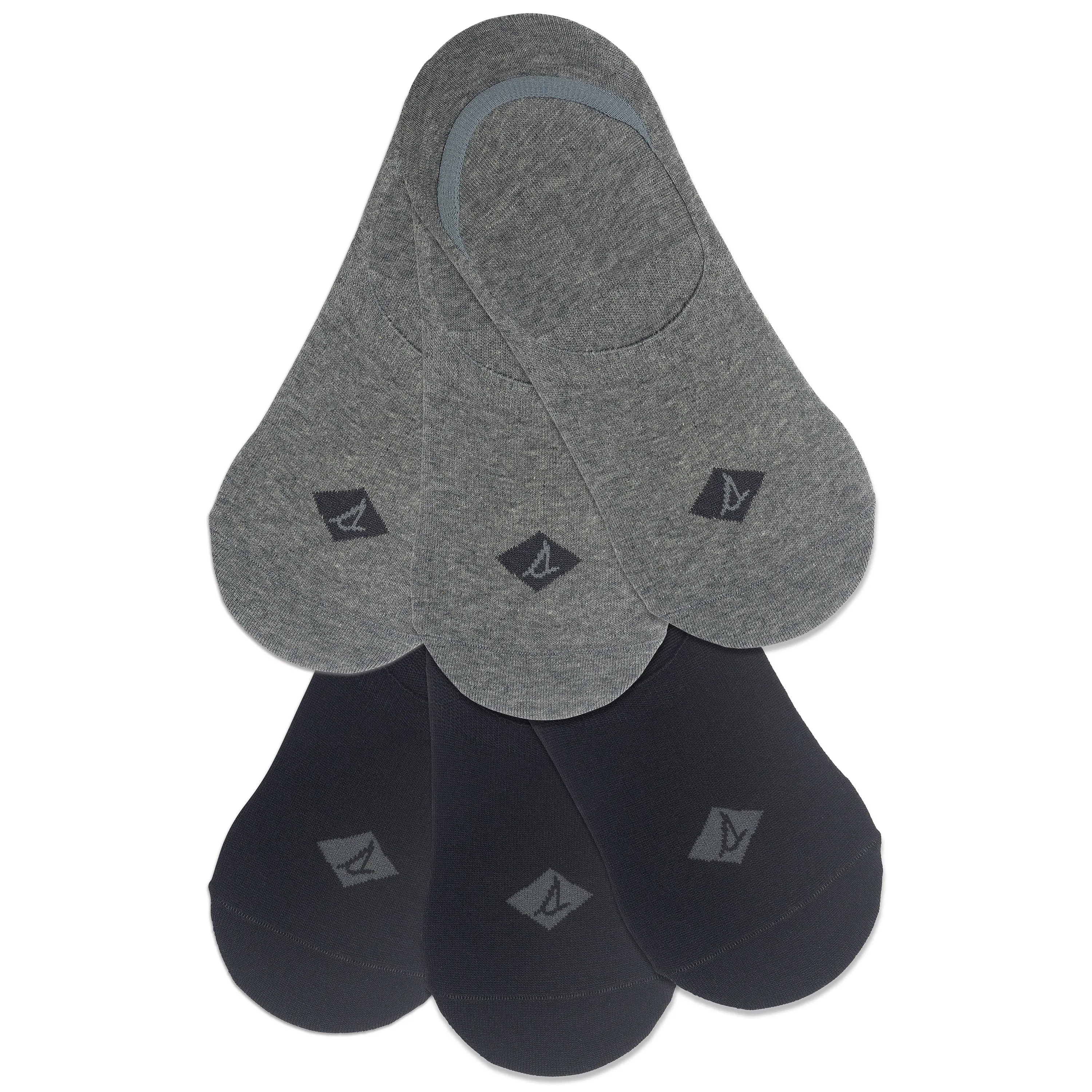 Sperry Men's Solid Liner 6-Pair Socks