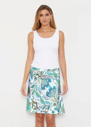 Spring Fantasy Green (17172) ~ Silky Brenda Skirt 21 inch