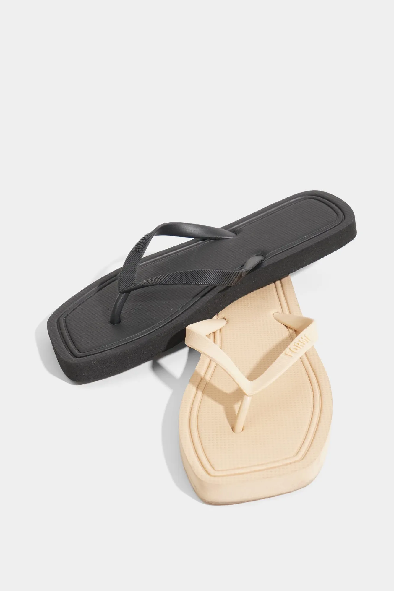 Square Toe Flip Flops