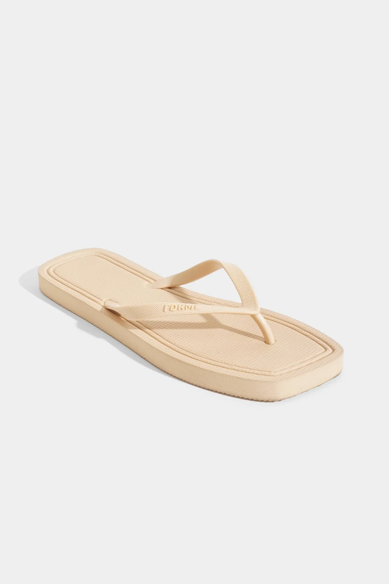 Square Toe Flip Flops