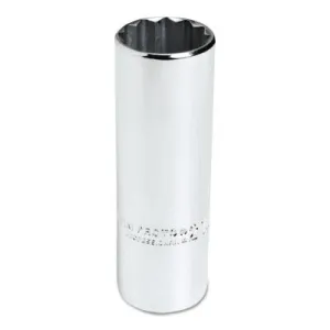 Stanley® Products Torqueplus Metric Deep Sockets 1/2 in, 1/2 in Drive, 22 mm, 12 Points, 5322M