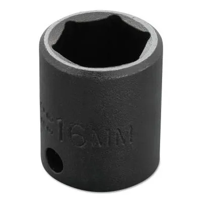 Stanley?? Products Torqueplus Metric Impact Sockets 3/8 in, 3/8 in Drive, 16 mm, 6 Points, 7216M