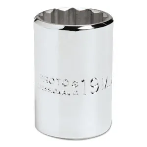 Stanley?? Products Torqueplus Metric Sockets 1/2 in, 1/2 in Drive, 16 mm, 6 Points, 5416MH