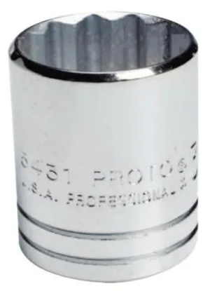 Stanley® Products Torqueplus Sockets 1/2 in, 1/2 in Drive, 31/32 in, 12 Points, 5431