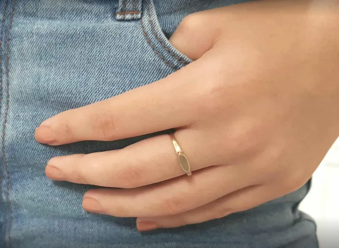Sterling Silver Personalized Ring