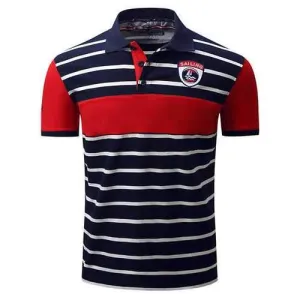 Stripe Printing Business Casual Golf Shirt