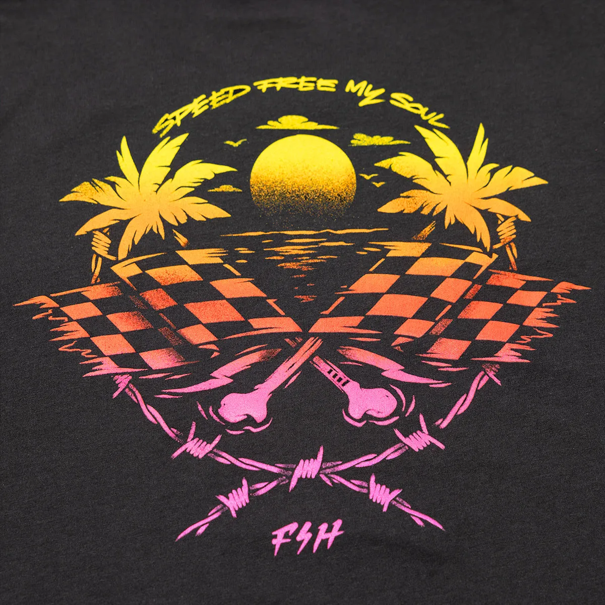 Sun Struck Women's Tee - Black