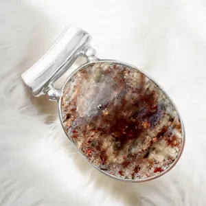 Sunstone in Iolite Solid 925 Sterling Silver Pendant