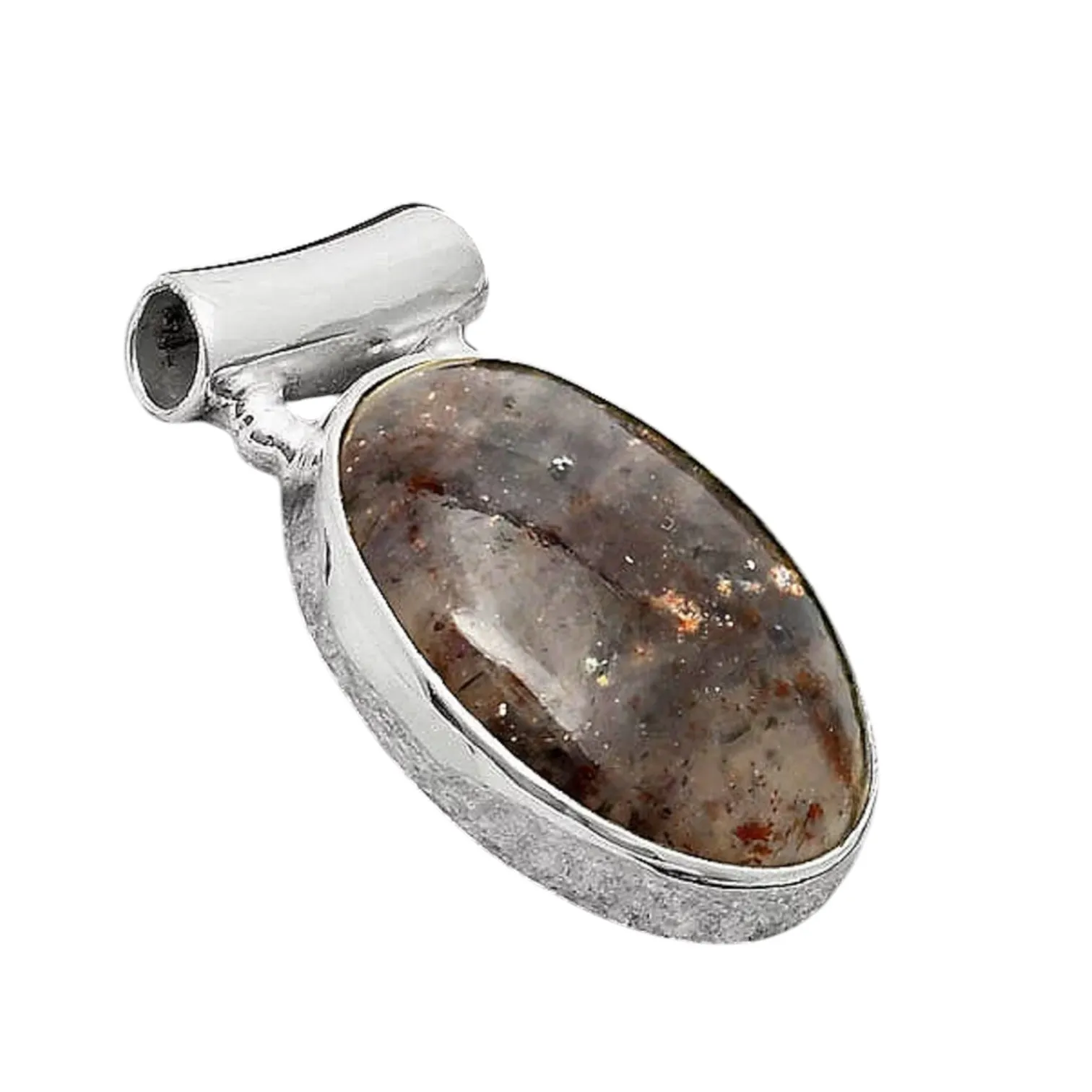 Sunstone in Iolite Solid 925 Sterling Silver Pendant
