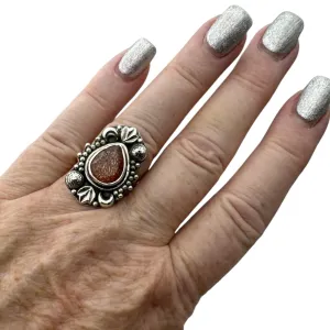 Sunstone Solid 925 Sterling Silver Ring